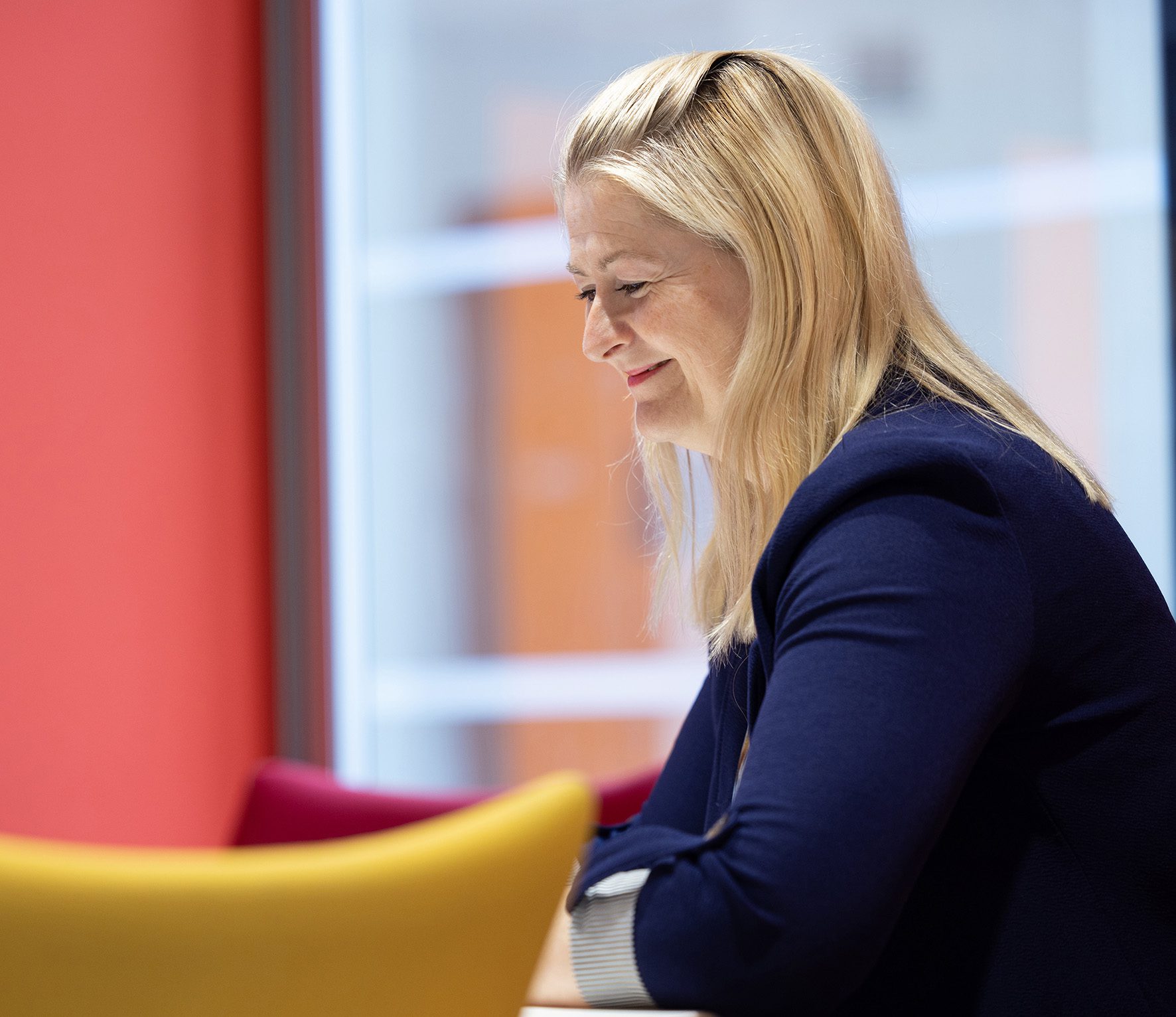 Female professional smiling